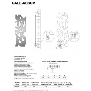 Radiador de diseño Cale Adsum de Hotech plata